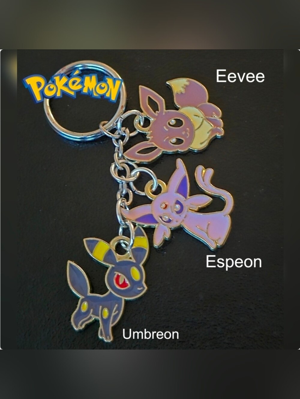 Pokemon Eeveelution Charms Eevee, Espeon & Umbreon